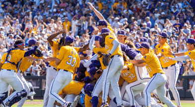 LSU is ready to celebrate the 2025 College World Series win with fans in Baton Rouge (Photo: © Dylan Widger-Imagn Images)